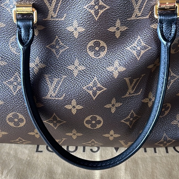 Louis Vuitton Pallas MM Monogram Canvas Black Leather Adjustable Strap - Picture 7 of 17